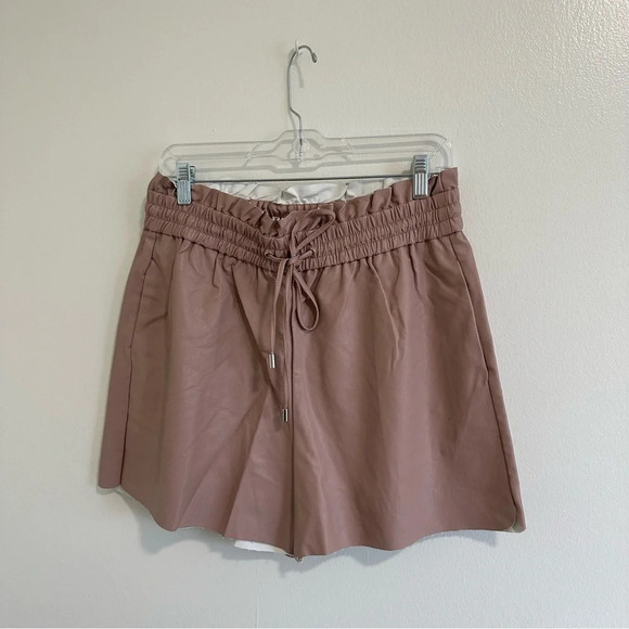 Zenana Outfitters Pants - Zenana faux leather shorts paperbag XL